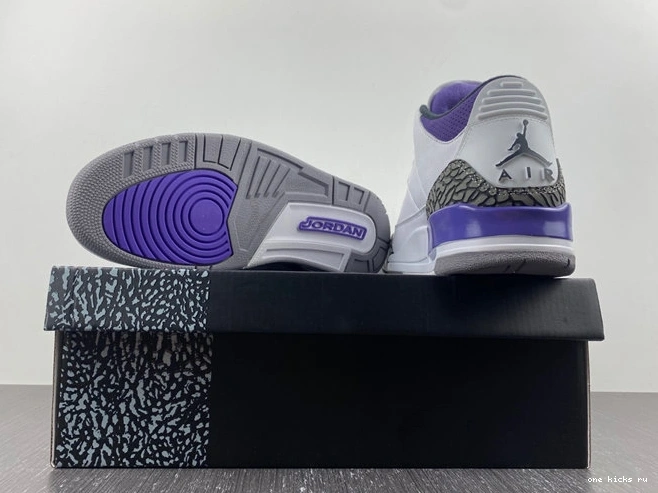 Rep Onekick 3826 CT8532- Dark ZipUp Retro Iris Jordan 3 1014